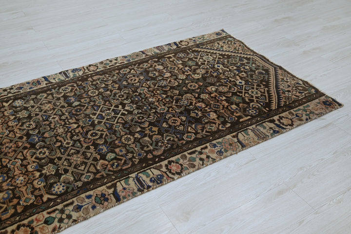 brown Runner rug 3' 3" x 11' 1"