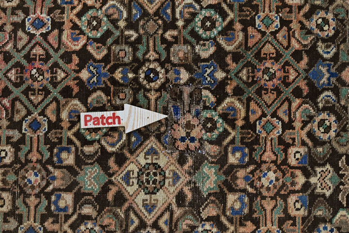brown Runner rug 3' 3" x 11' 1"