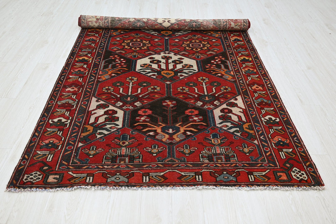 red Large rug 5' 4" x 9' 11"