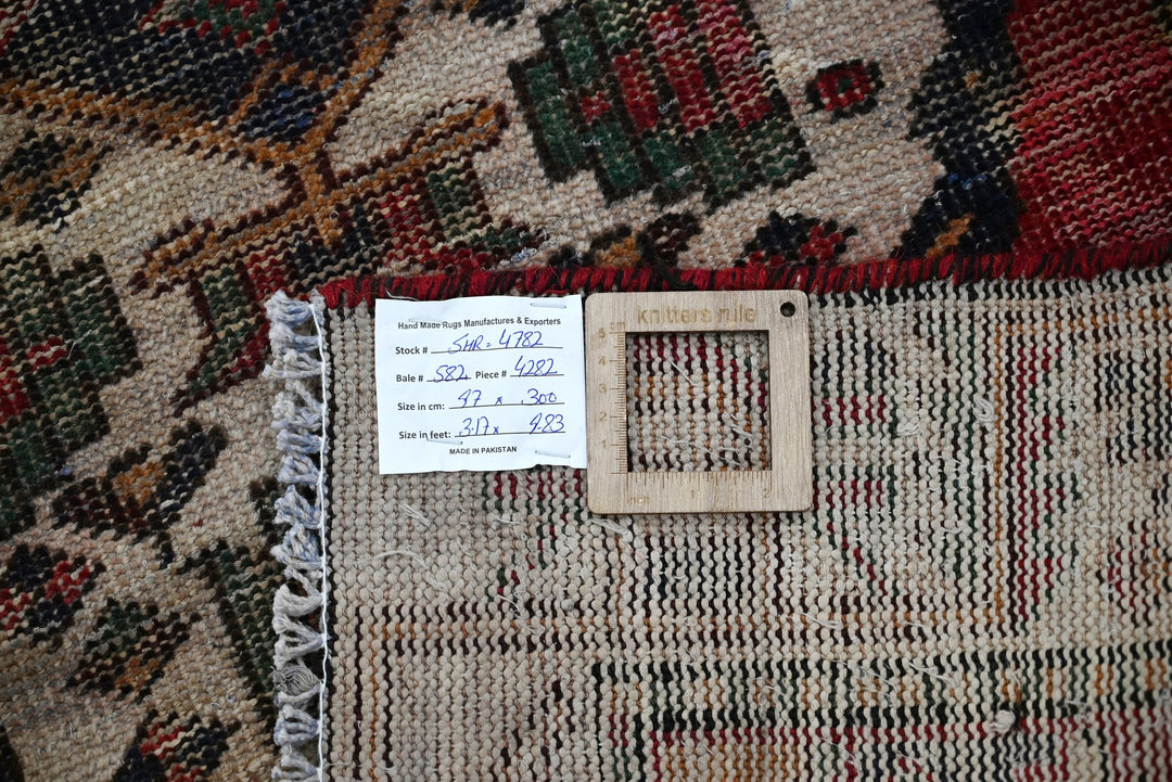 red Runner rug 3' 2" x 9' 10"