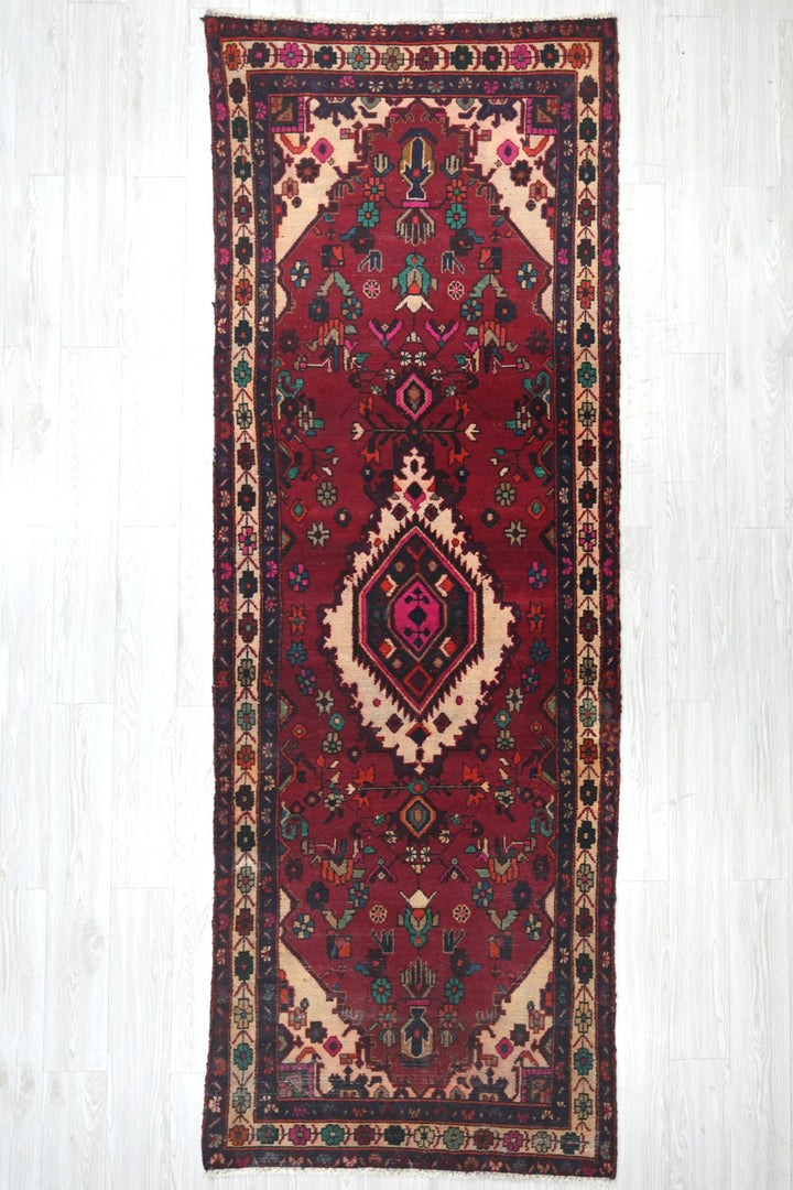 red Runner rug 3' 3" x 9' 8"