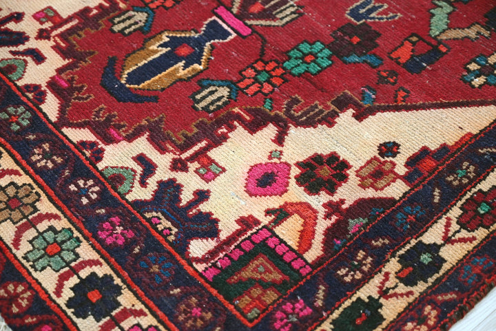 red Runner rug 3' 3" x 9' 8"
