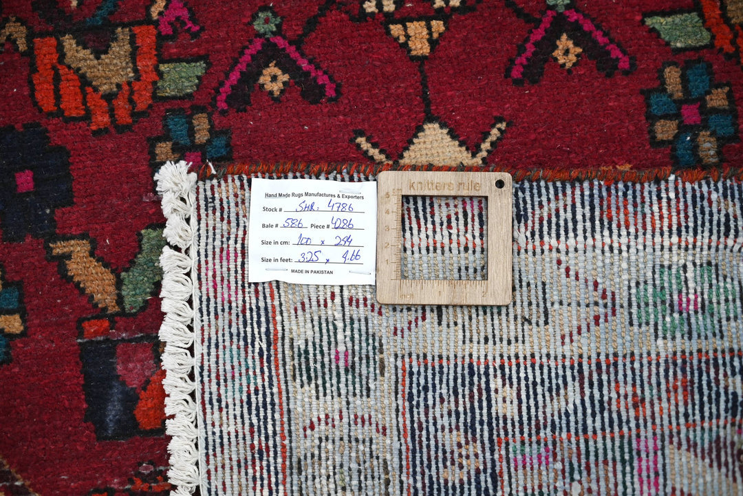 red Runner rug 3' 3" x 9' 8"