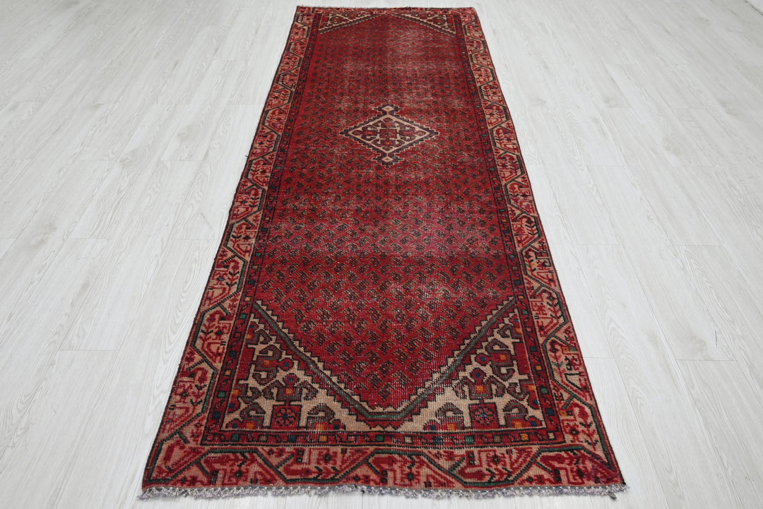 red Runner rug 3' 3" x 9' 8"