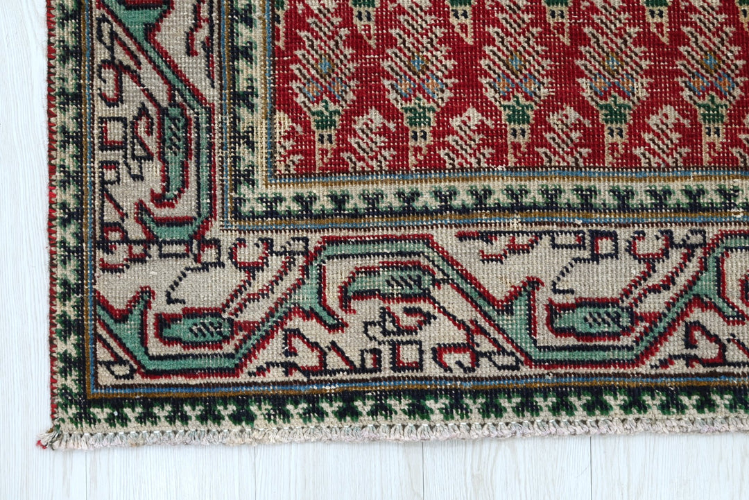 red Runner rug 3' 1" x 9' 6"