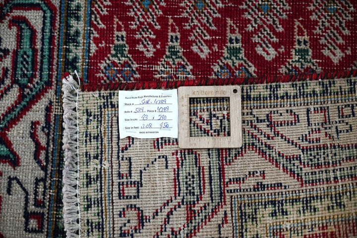 red Runner rug 3' 1" x 9' 6"