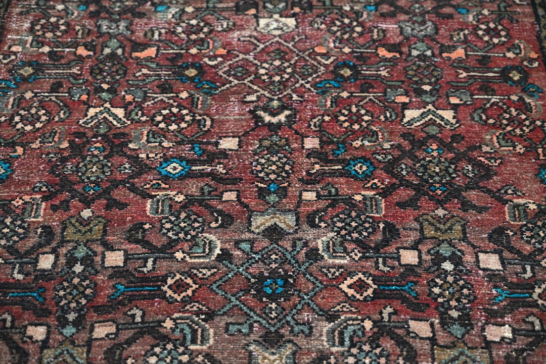 brown Runner rug 3' 4" x 9' 4"