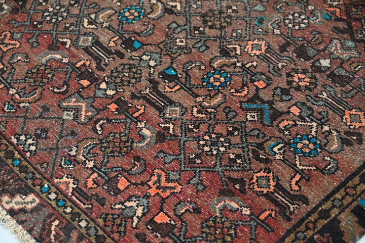 brown Runner rug 3' 4" x 9' 4"