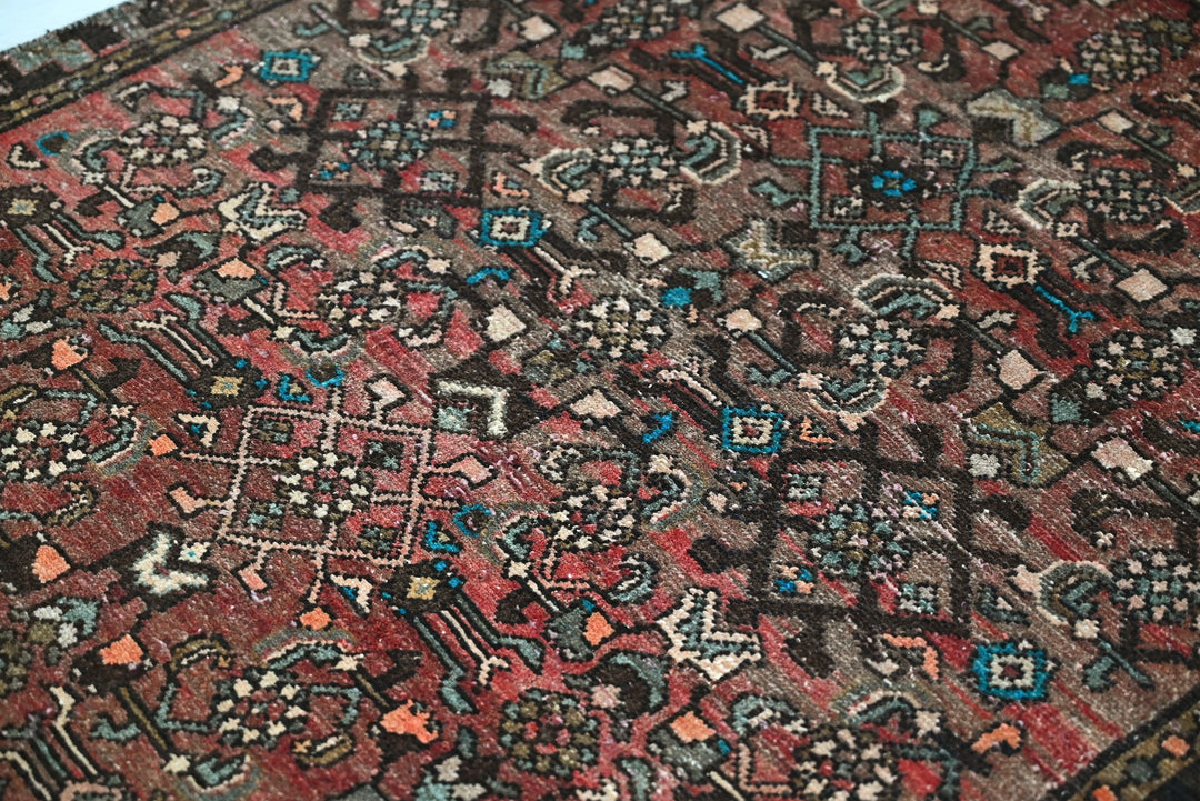 brown Runner rug 3' 4" x 9' 4"