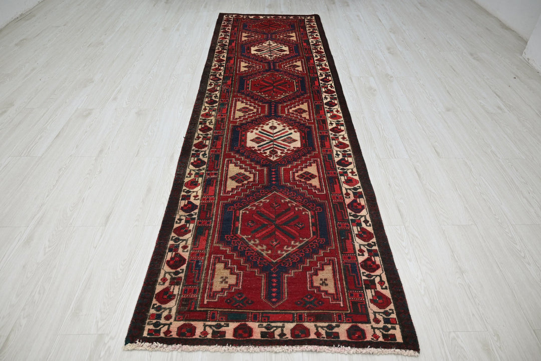 red Runner rug 3' 0" x 10' 3"