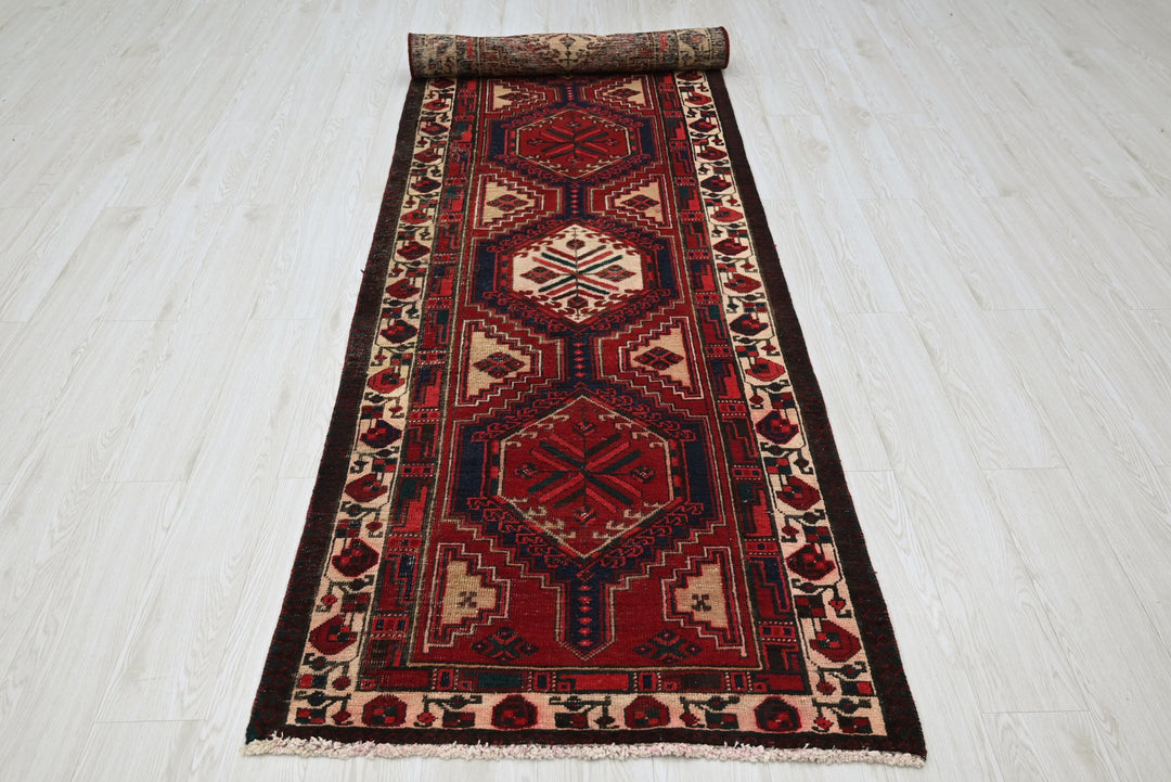 red Runner rug 3' 0" x 10' 3"