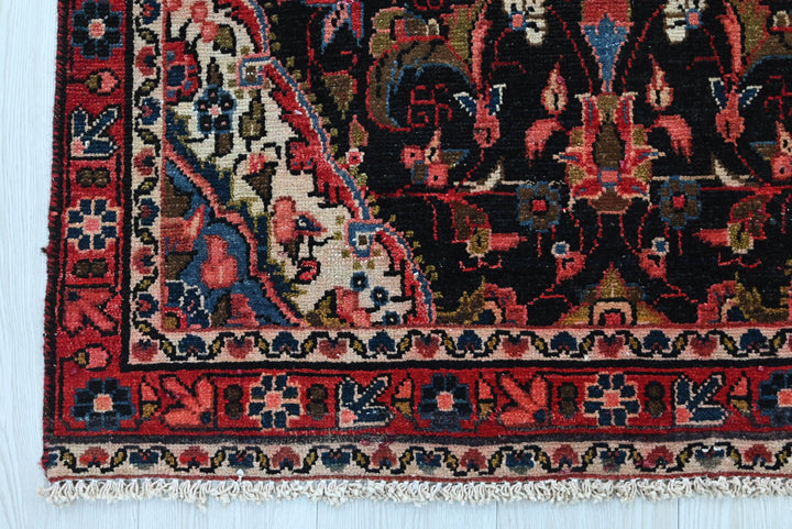 black Runner rug 3' 1" x 12' 2"