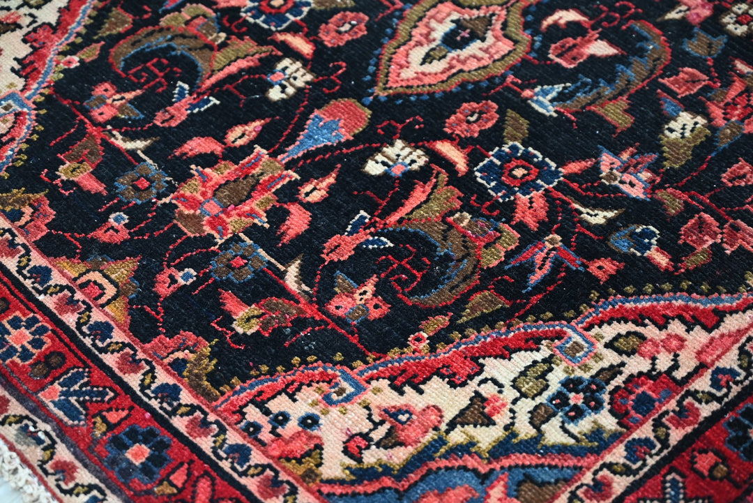 black Runner rug 3' 1" x 12' 2"