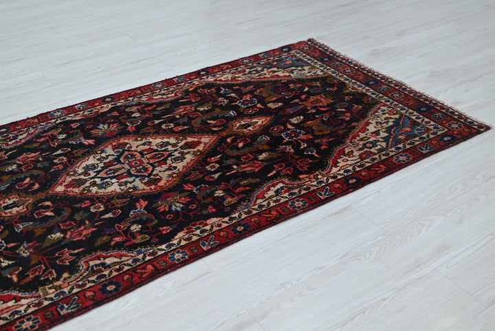 black Runner rug 3' 1" x 12' 2"