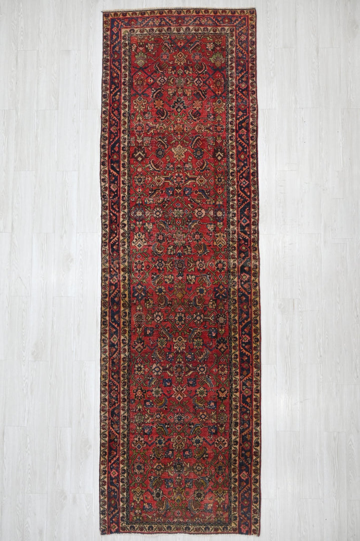 red Runner rug 3' 6" x 12' 4"