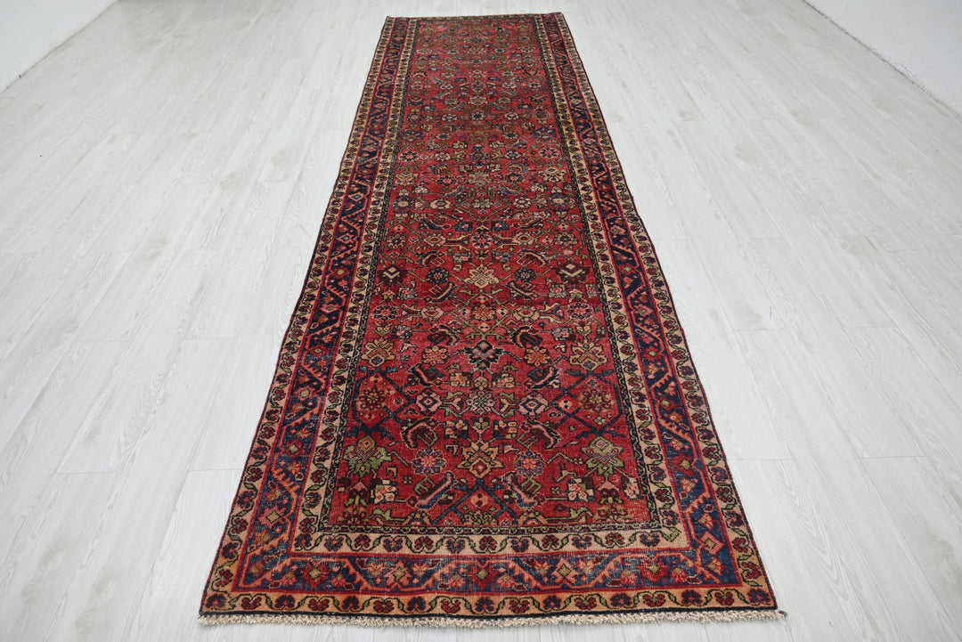 red Runner rug 3' 6" x 12' 4"