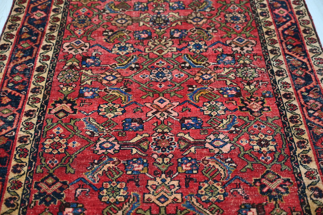 red Runner rug 3' 6" x 12' 4"