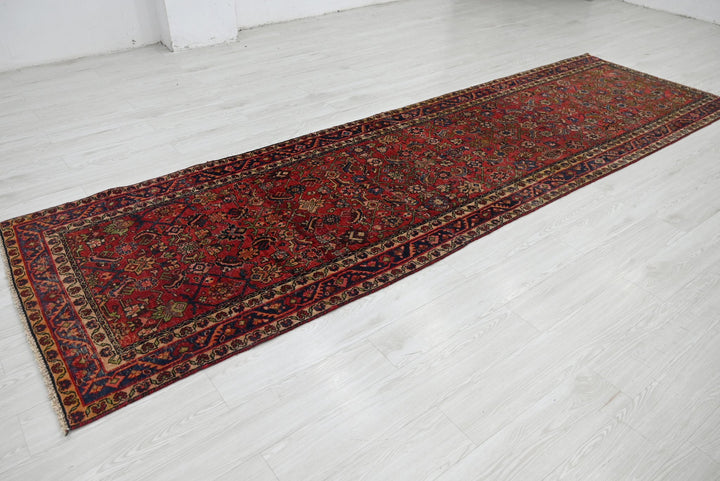 red Runner rug 3' 6" x 12' 4"