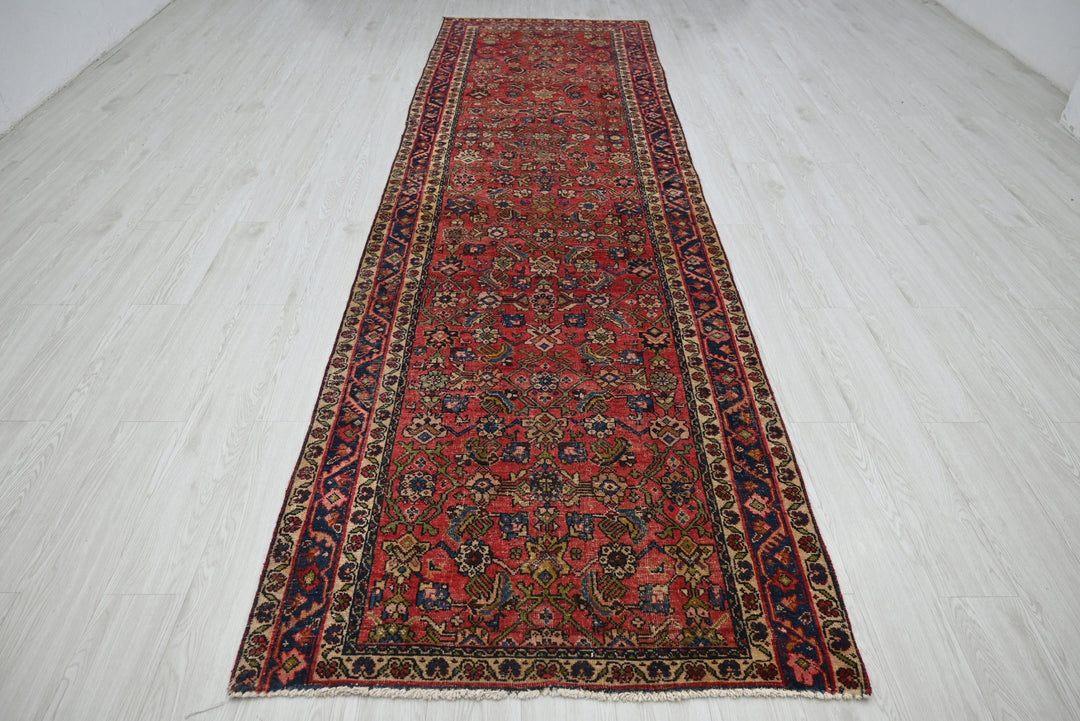 red Runner rug 3' 6" x 12' 4"