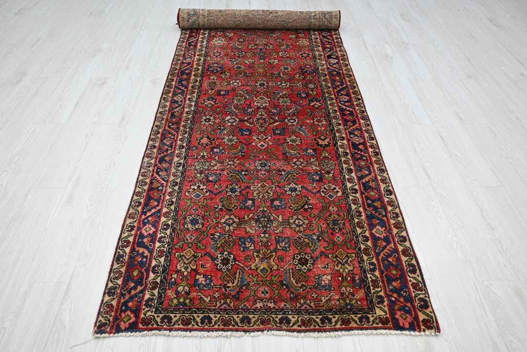 red Runner rug 3' 6" x 12' 4"