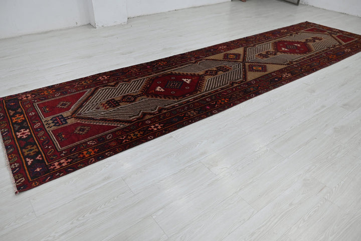 red Runner rug 3' 7" x 14' 8"