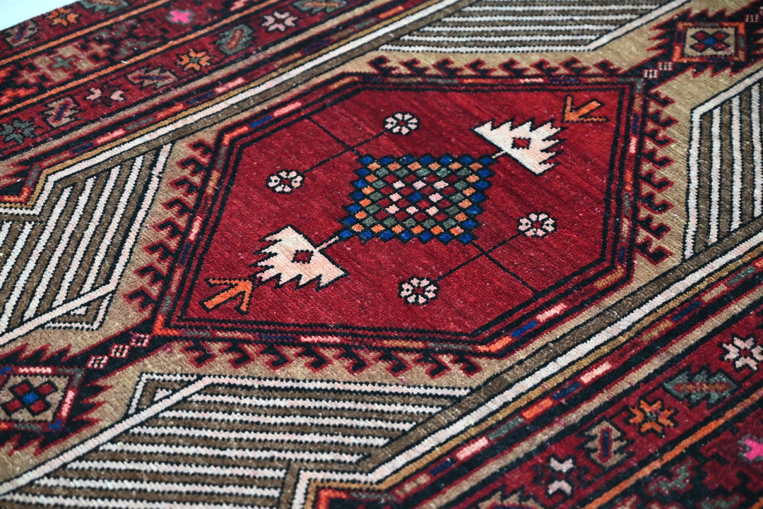 red Runner rug 3' 7" x 14' 8"