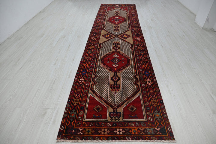 red Runner rug 3' 7" x 14' 8"
