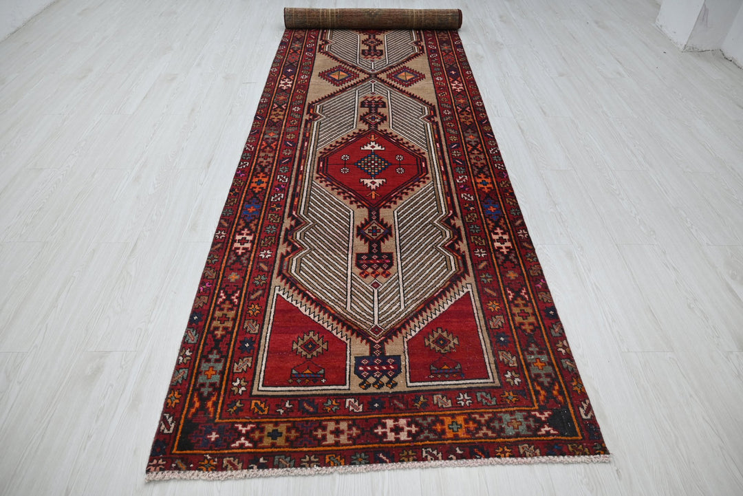 red Runner rug 3' 7" x 14' 8"