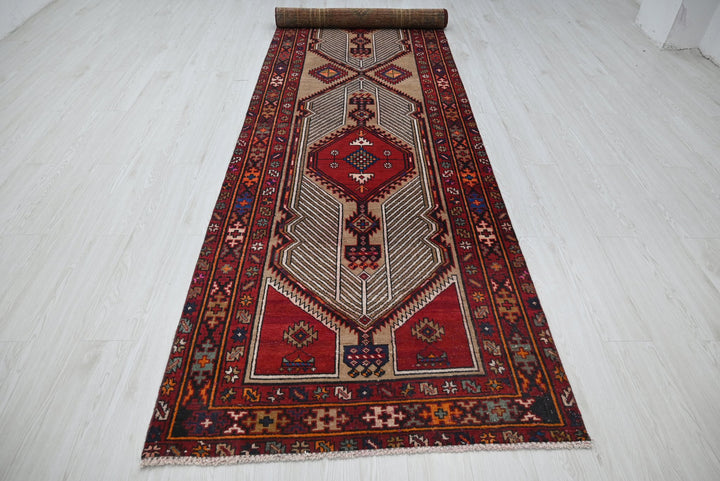 red Runner rug 3' 7" x 14' 8"