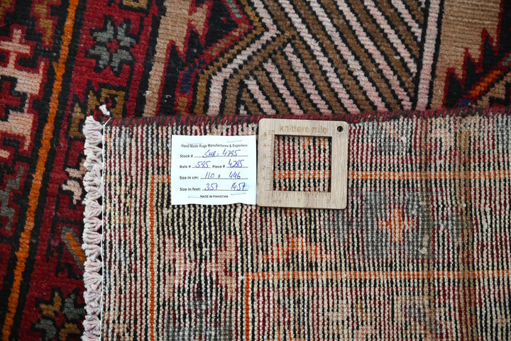 red Runner rug 3' 7" x 14' 8"