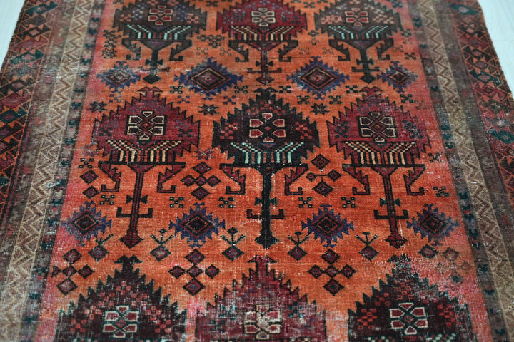 orange Runner rug 3' 4" x 8' 11"