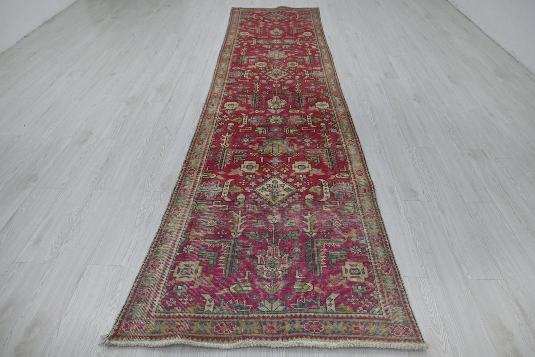 red Runner rug 3' 1" x 12' 8"