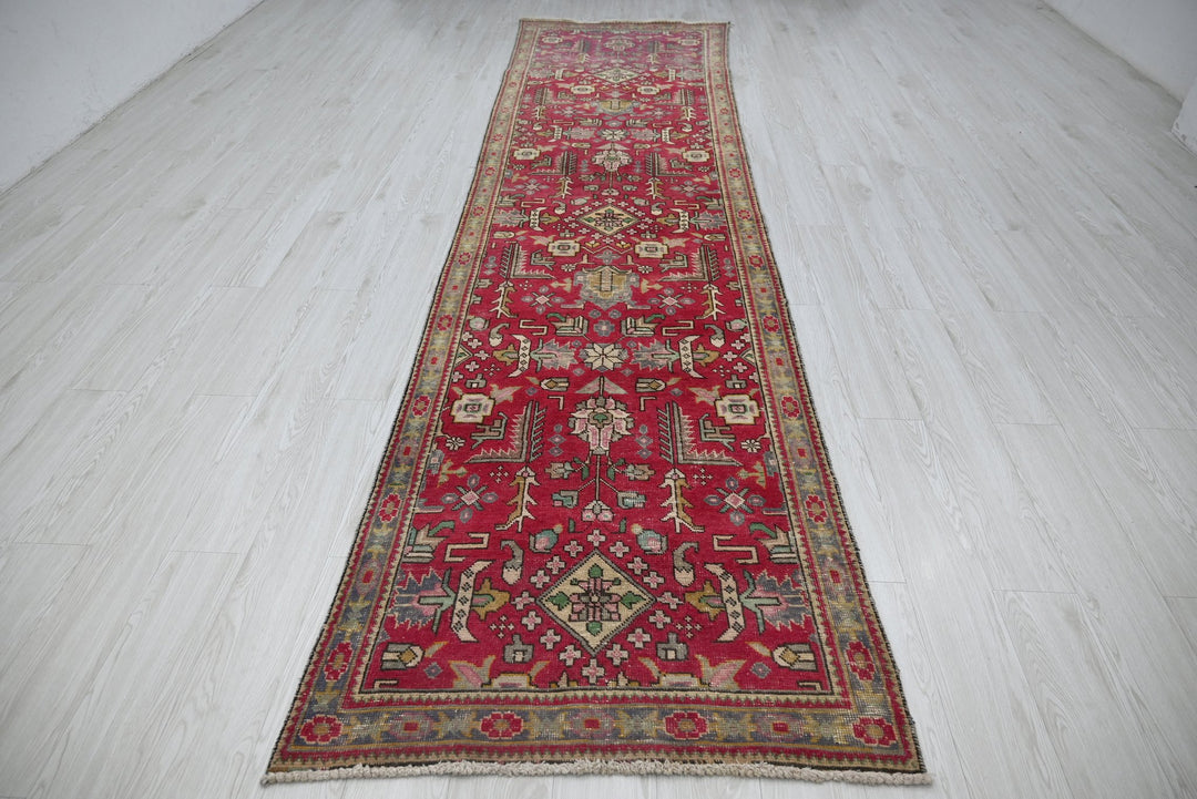 red Runner rug 3' 1" x 12' 8"