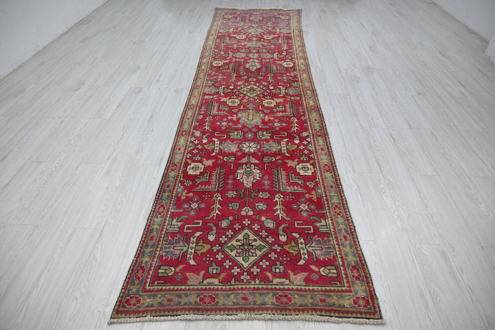 red Runner rug 3' 1" x 12' 8"
