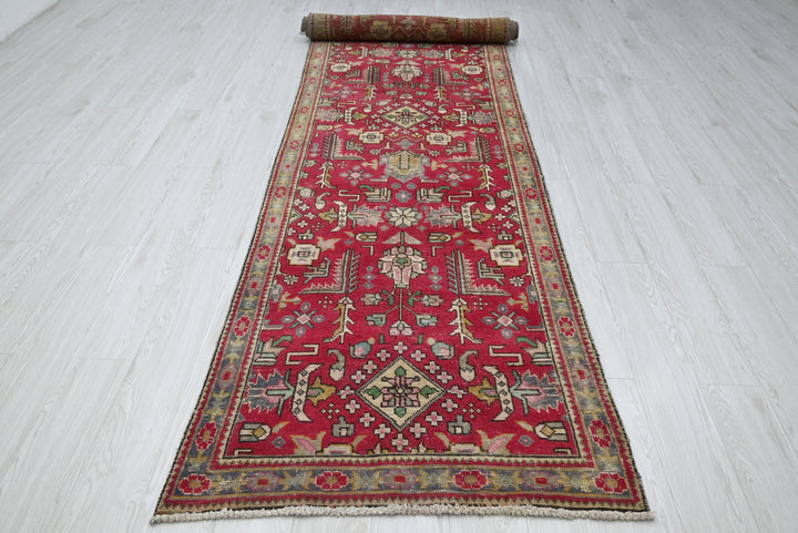 red Runner rug 3' 1" x 12' 8"