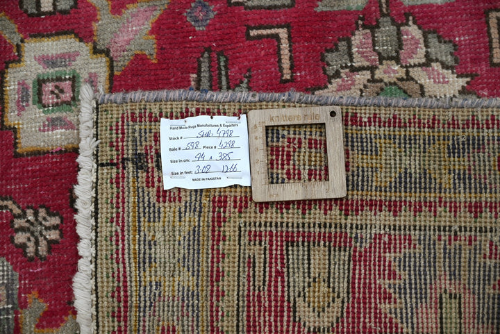 red Runner rug 3' 1" x 12' 8"