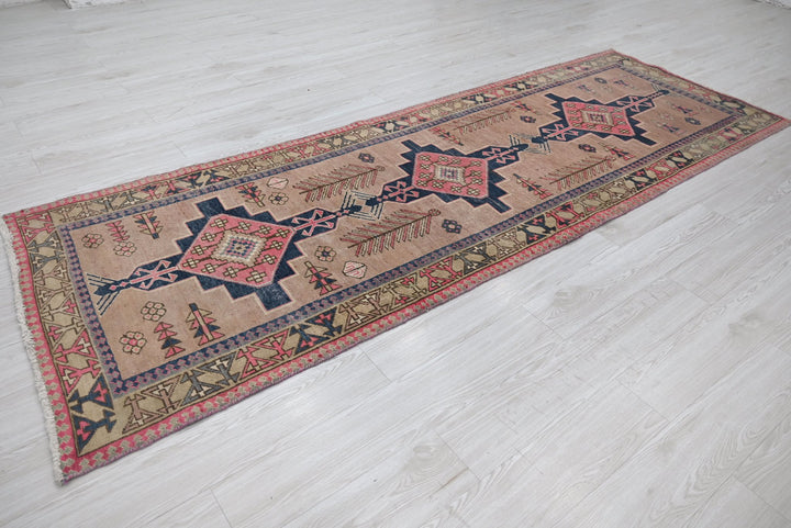 brown Runner rug 3' 3" x 9' 10"