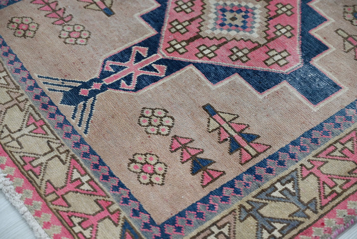 brown Runner rug 3' 3" x 9' 10"