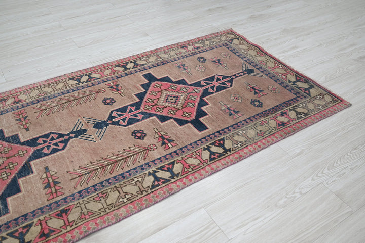 brown Runner rug 3' 3" x 9' 10"