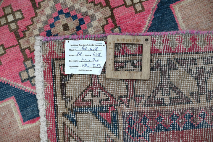 brown Runner rug 3' 3" x 9' 10"