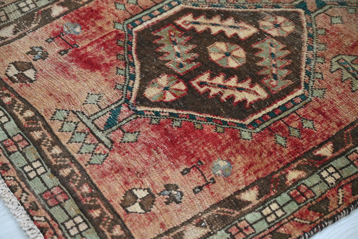 brown Runner rug 2' 7" x 9' 8"