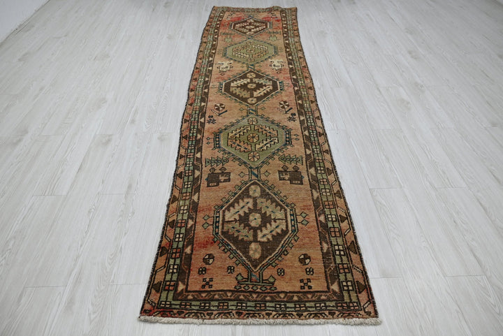 brown Runner rug 2' 7" x 9' 8"