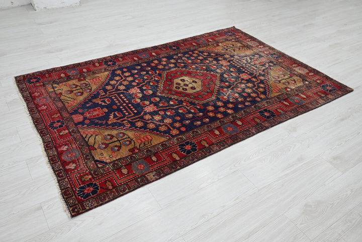 blue Medium rug 4' 3" x 6' 9"
