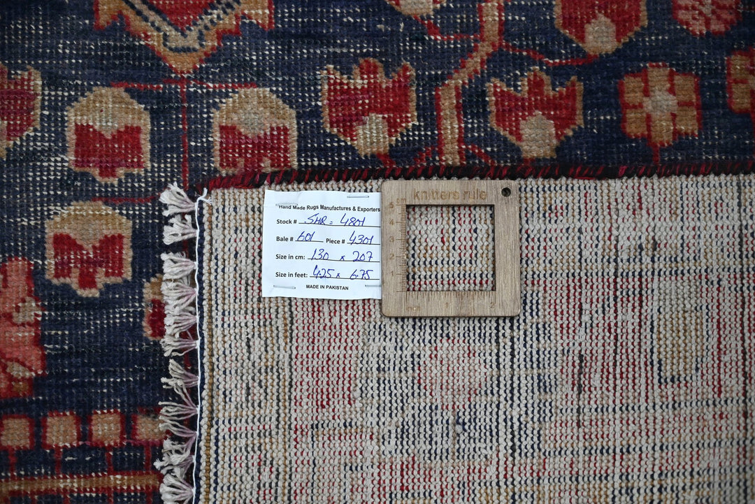 blue Medium rug 4' 3" x 6' 9"