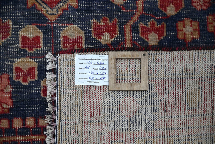 blue Medium rug 4' 3" x 6' 9"