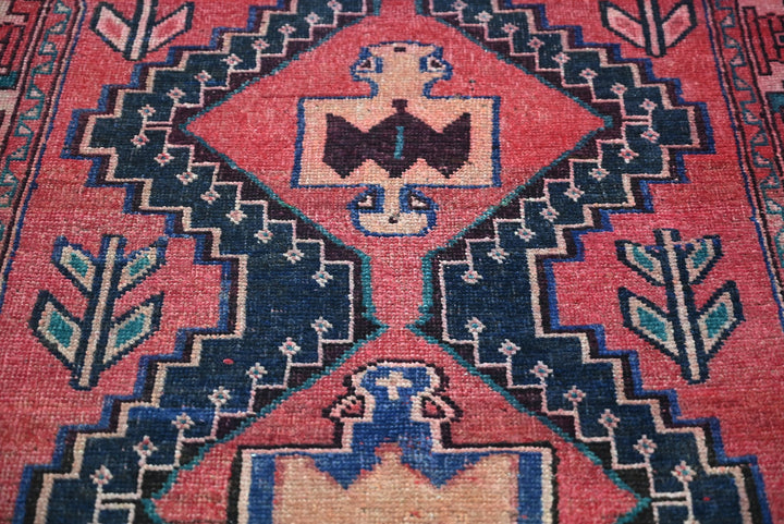 red Medium rug 3' 7" x 7' 4"