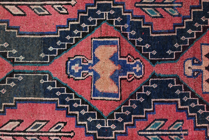 red Medium rug 3' 7" x 7' 4"