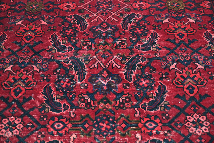 red Medium rug 3' 7" x 6' 11"