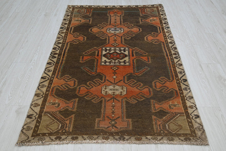 brown Accent rug 3' 7" x 5' 9"