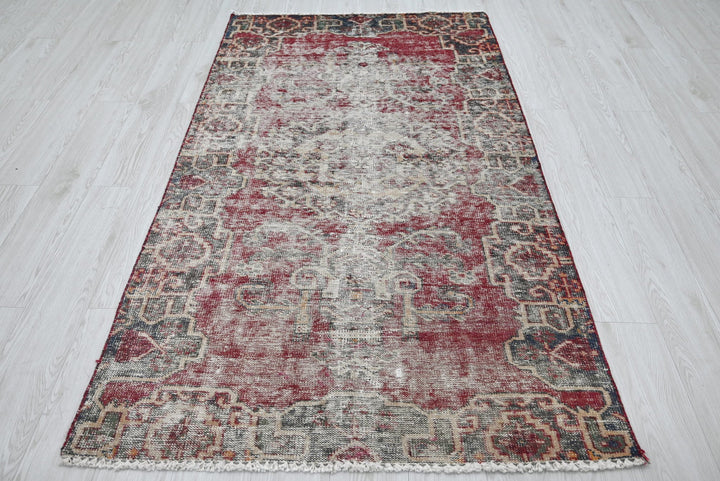 red Medium rug 3' 8" x 6' 7"